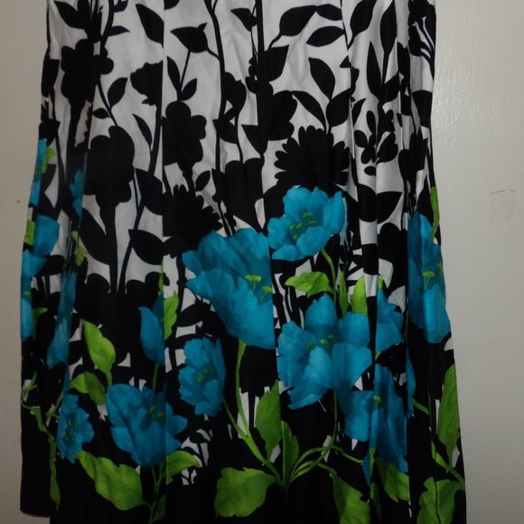 Jessica Howard Spring Floral Cotton Dress Sz 14 - Picture 3 of 8